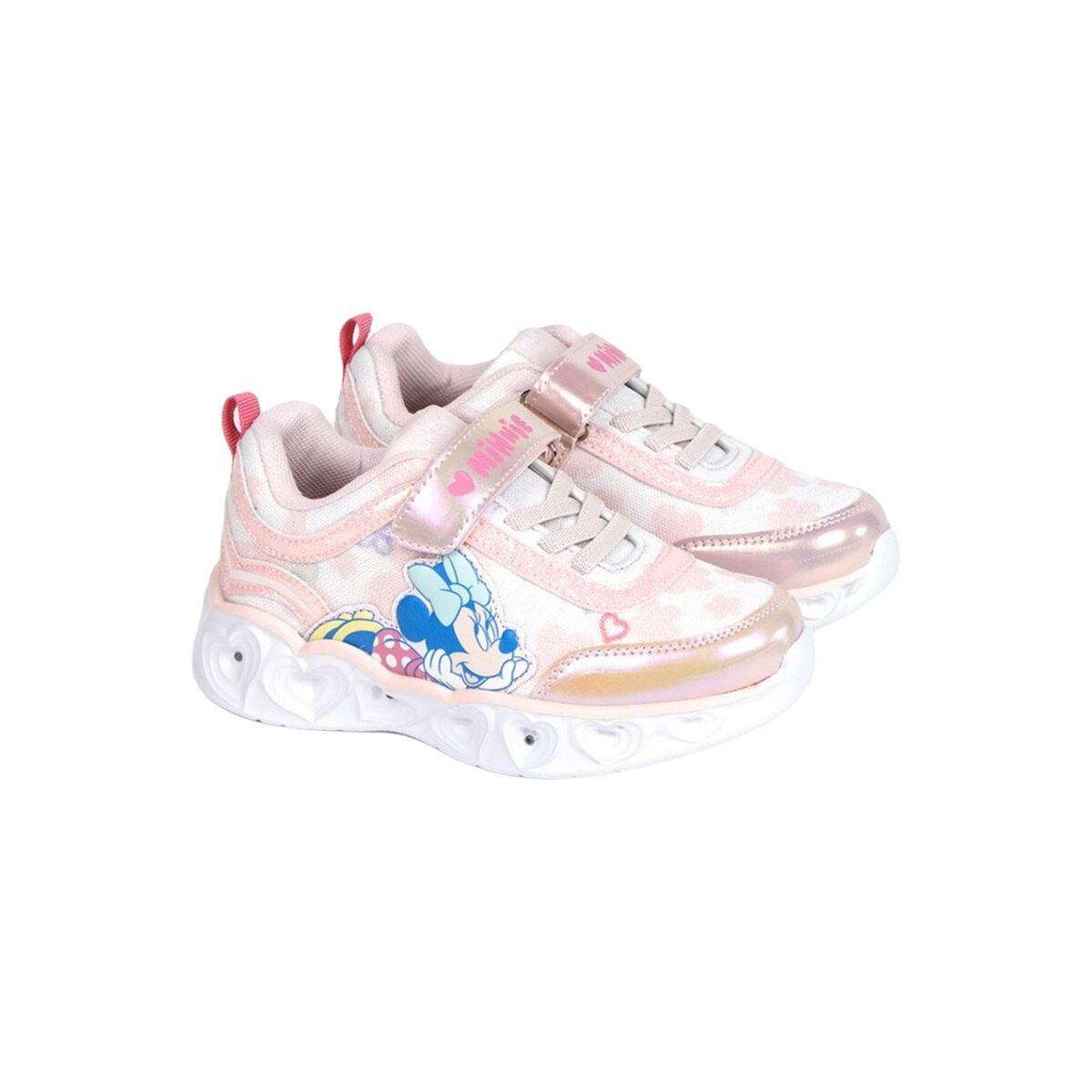 Zapatillas Deportivas con LED Minnie Mouse Rosa claro