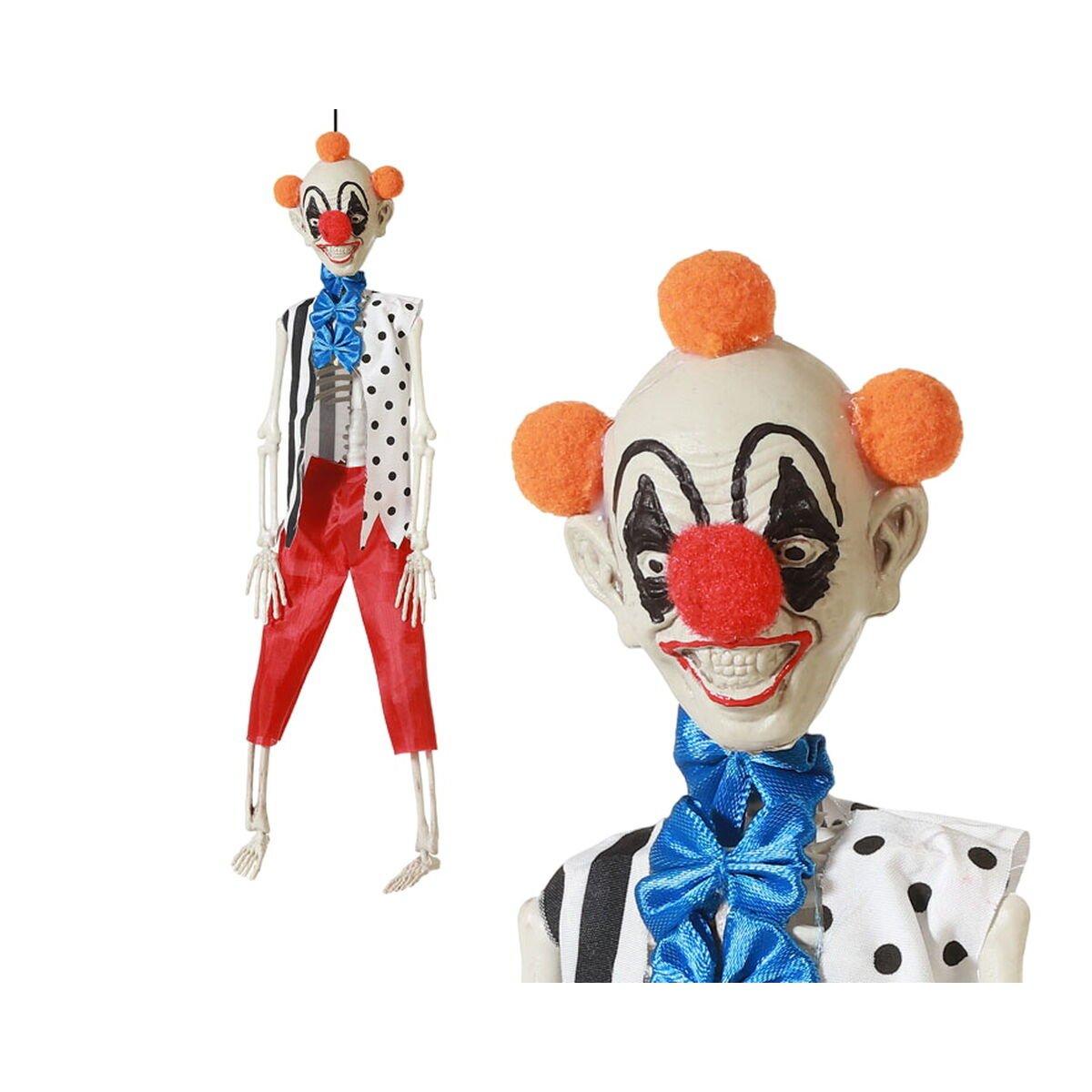 Decoración para Halloween Esqueleto Payaso 40 cm