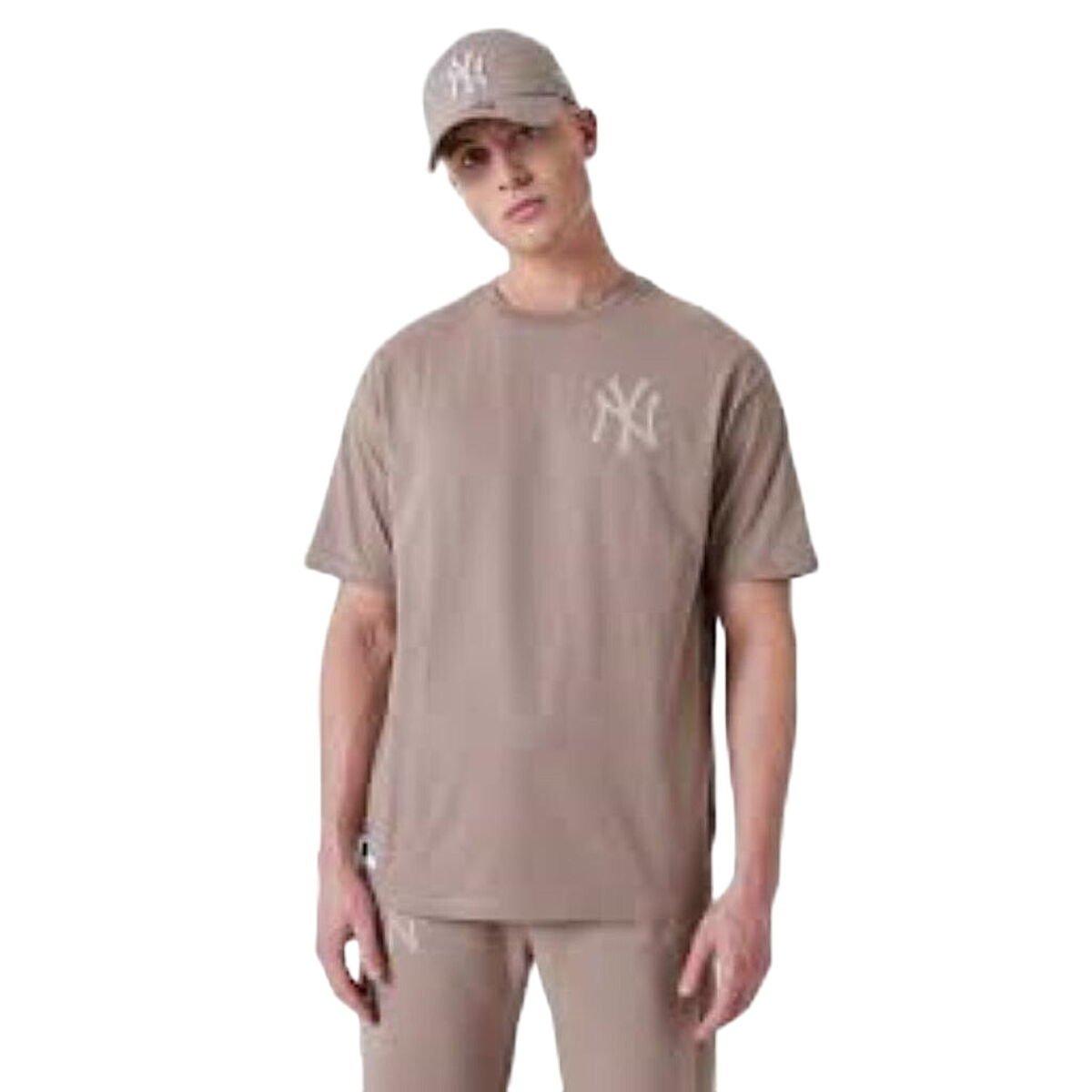 Camiseta Deportiva de Manga Corta New Era ESSNTLS LC OS TEE NEYYAN 60435555 Gris