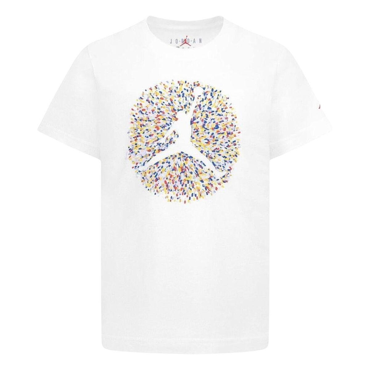 Camiseta de Manga Corta Infantil Nike JDB POOLSIDE JUMPMAN SS TEE 95D122 001 Blanco