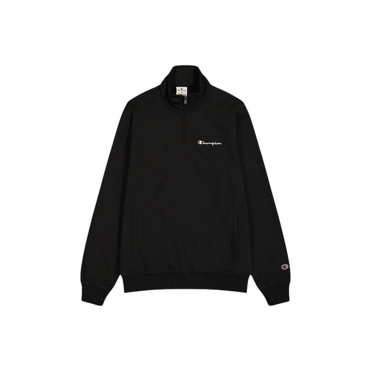 Sudadera de Entrenamiento para Adultos Champion HALF ZIP SWEATSHIRT 220263 NBK Negro