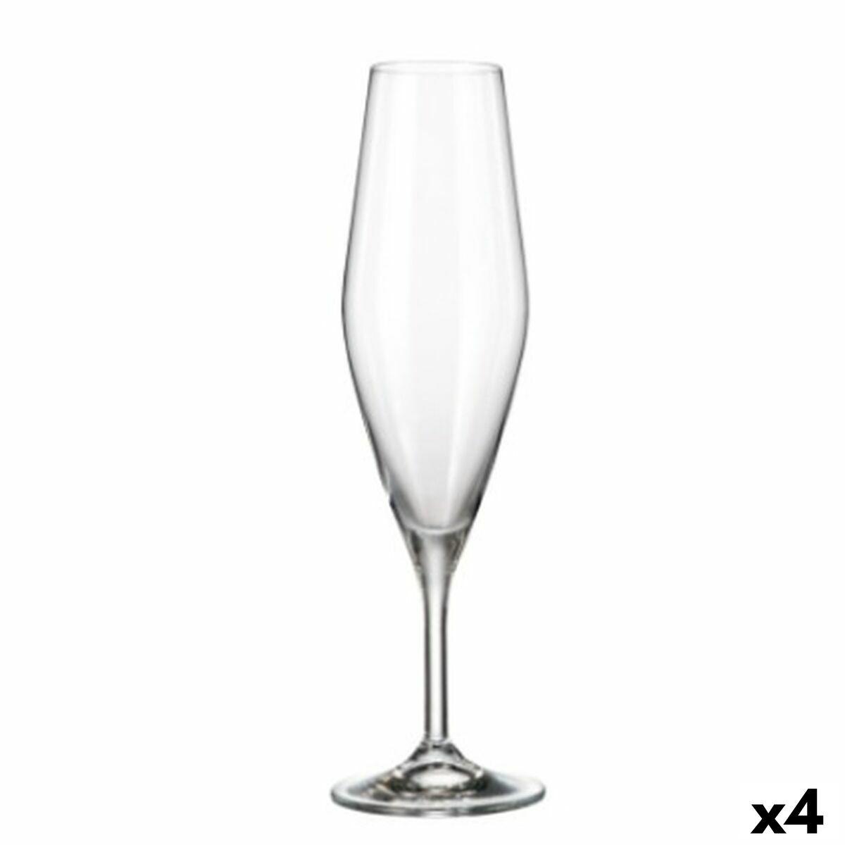 Copa de champán Bohemia Crystal Galaxia 210 ml Champagne 6 Piezas (6 Unidades) (4 Unidades)
