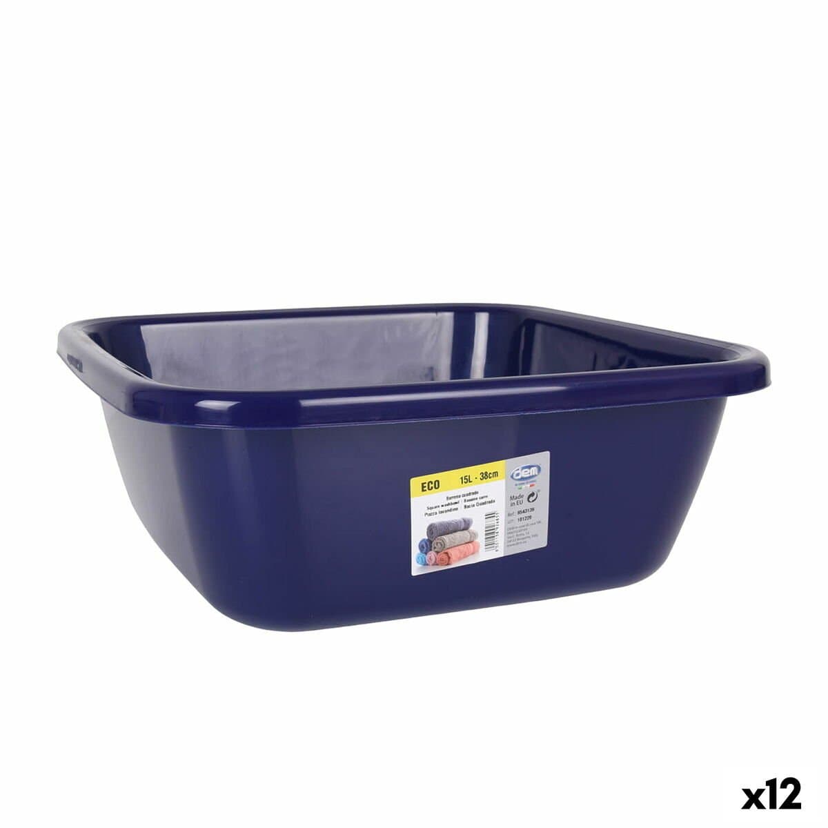 Barreño Dem Eco 38 x 38 x 15 cm Azul