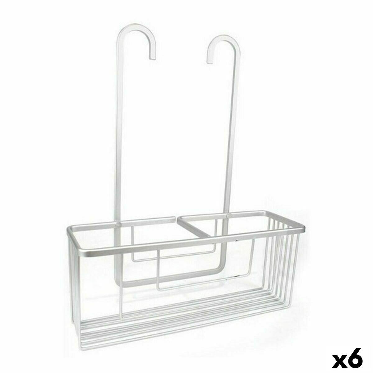 Estantería de Baño Confortime Alluma Plateado Aluminio 35,7 x 12,7 x 44,5 cm (6 Unidades)