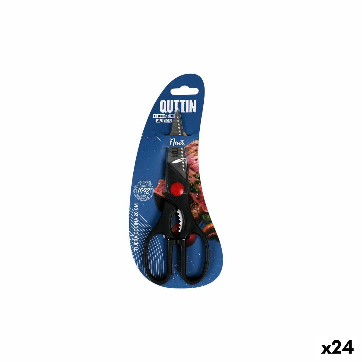 Tijeras de Cocina Quttin Noir 20 cm 21 x 8 x 1 cm (24 Unidades)