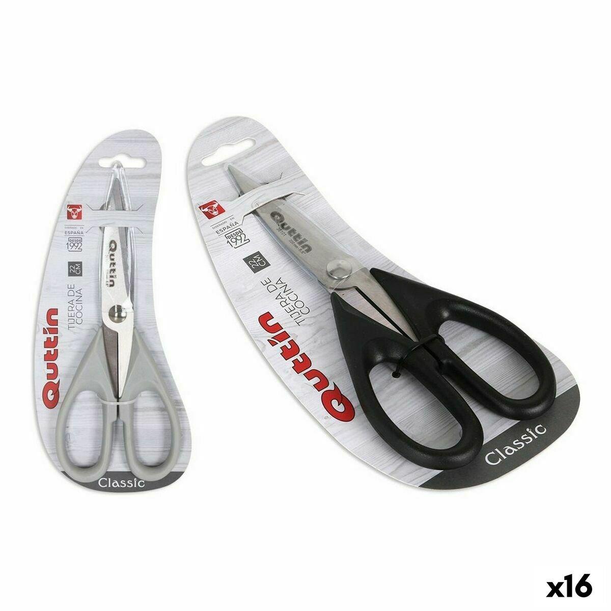 Tijeras de Cocina Quttin Altea 22 cm (16 Unidades)