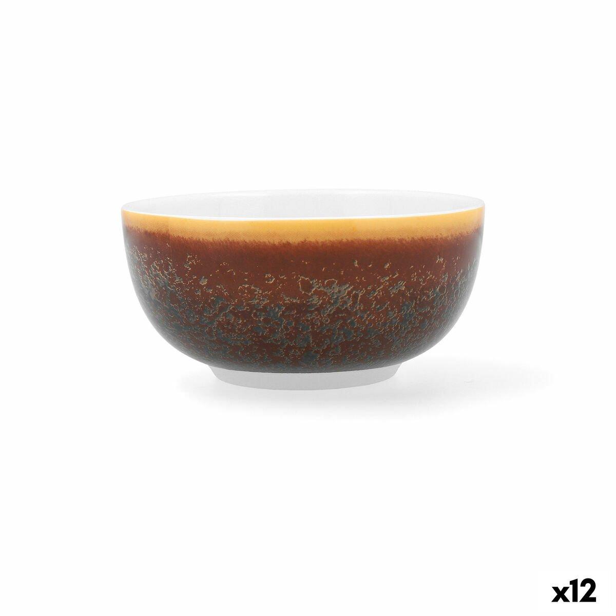 Bol para Aperitivos Ariane Decor Marrón Cerámica 12 cm (12 Unidades)