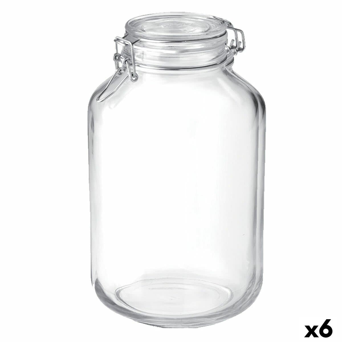 Tarro de Cristal Bormioli Rocco Fido Transparente (6 Unidades)