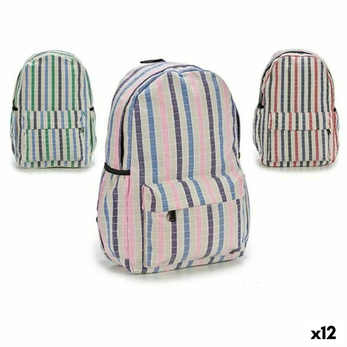 Mochila Escolar Pincello Multicolor 13 x 45 x 31 cm 31 x 45 x 13 cm Rayas (12 Unidades)
