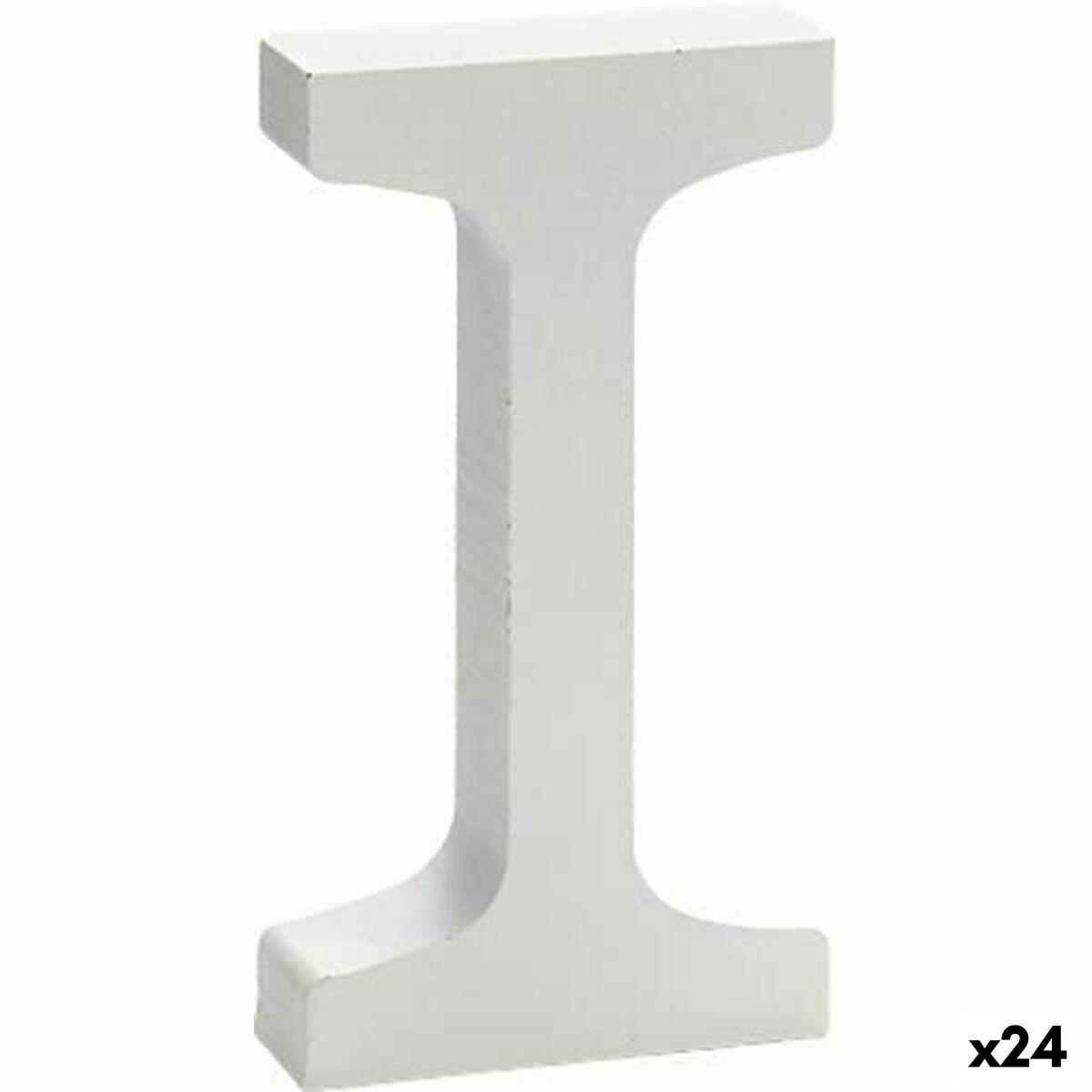 Decoración de Pared Pincello 2 x 16 x 14,5 cm Letra I (24 Unidades)