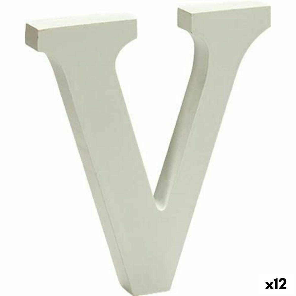 Letra Pincello 1,8 x 21 x 17 cm Letra V (12 Unidades)