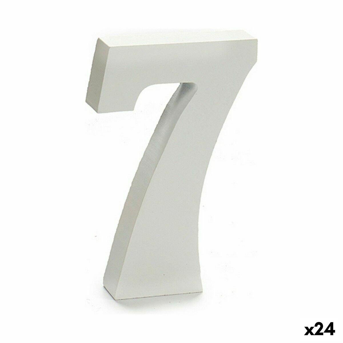 Número Pincello 7 Blanco 2 x 16 x 14,5 cm (24 Unidades)