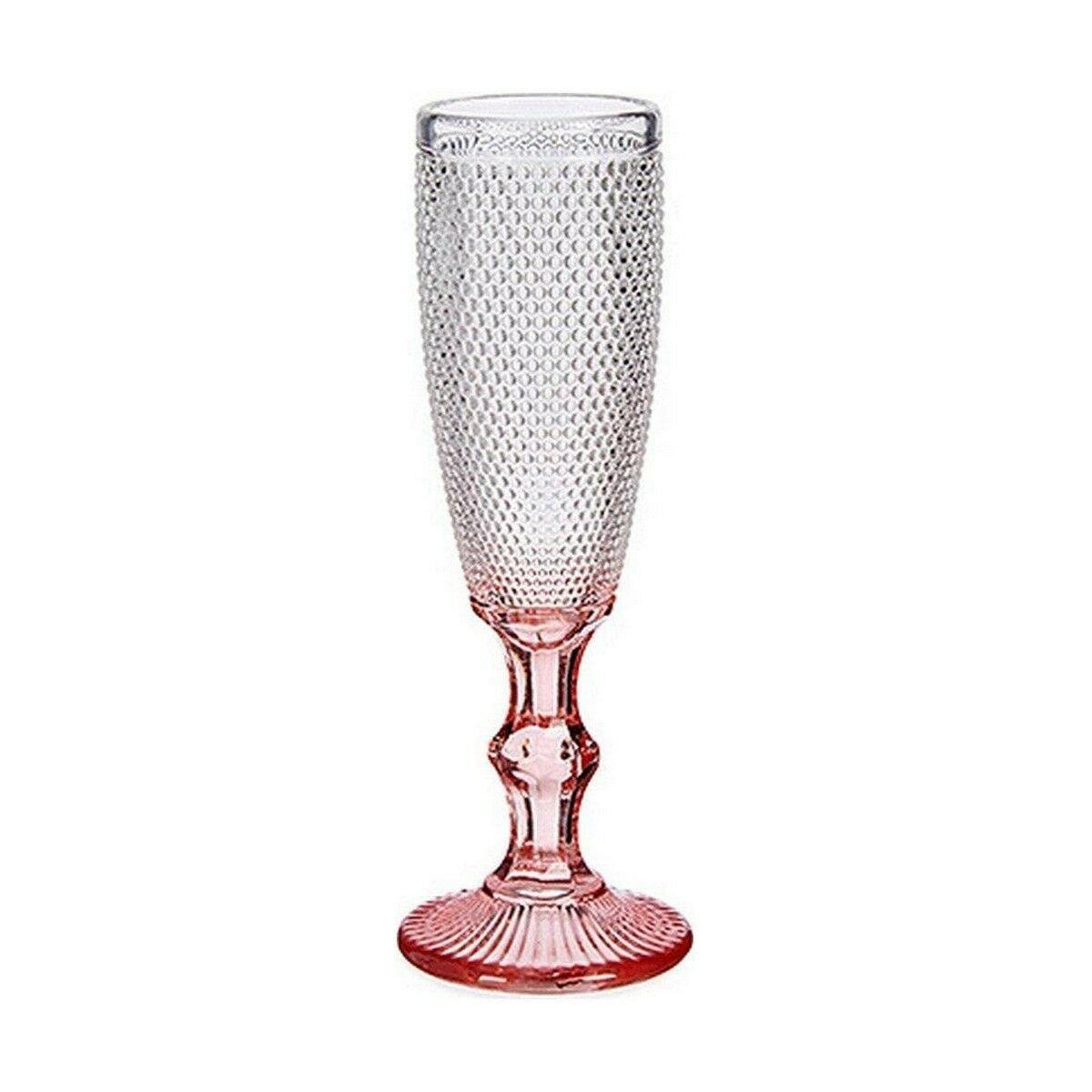 Copa de champán Vivalto Rosa Transparente Vidrio 180 ml (6 Unidades)