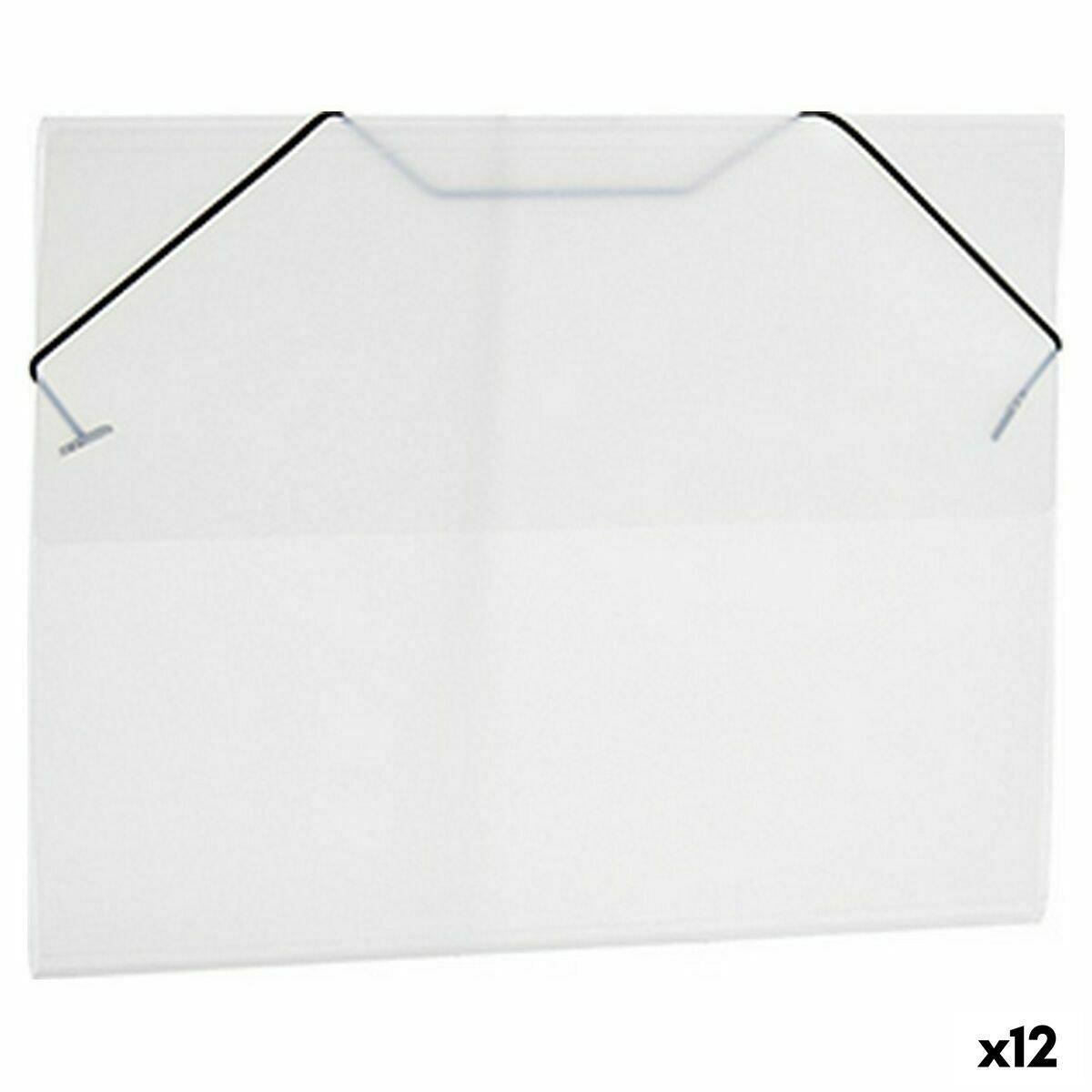 Carpeta Pincello Negro Transparente (12 Unidades)