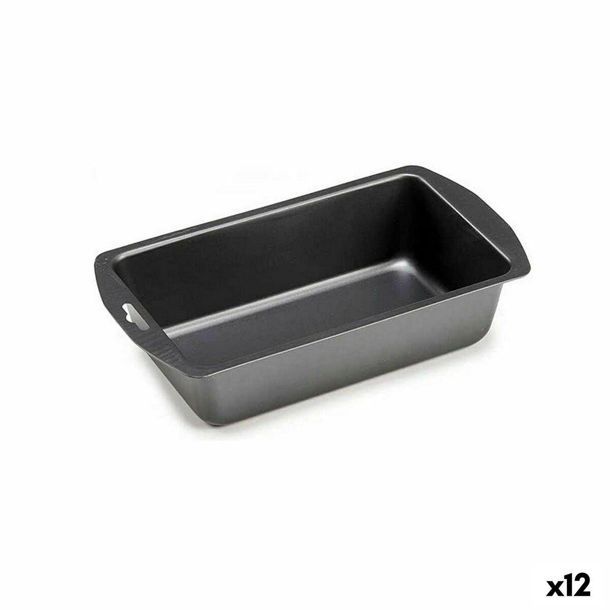 Molde Rectangular Kinvara Gris oscuro Acero Inoxidable Acero al carbono 13 x 6,3 x 30 cm 30 x 5,5 x 13 cm 13 x 5,5 x 30 cm (12 U