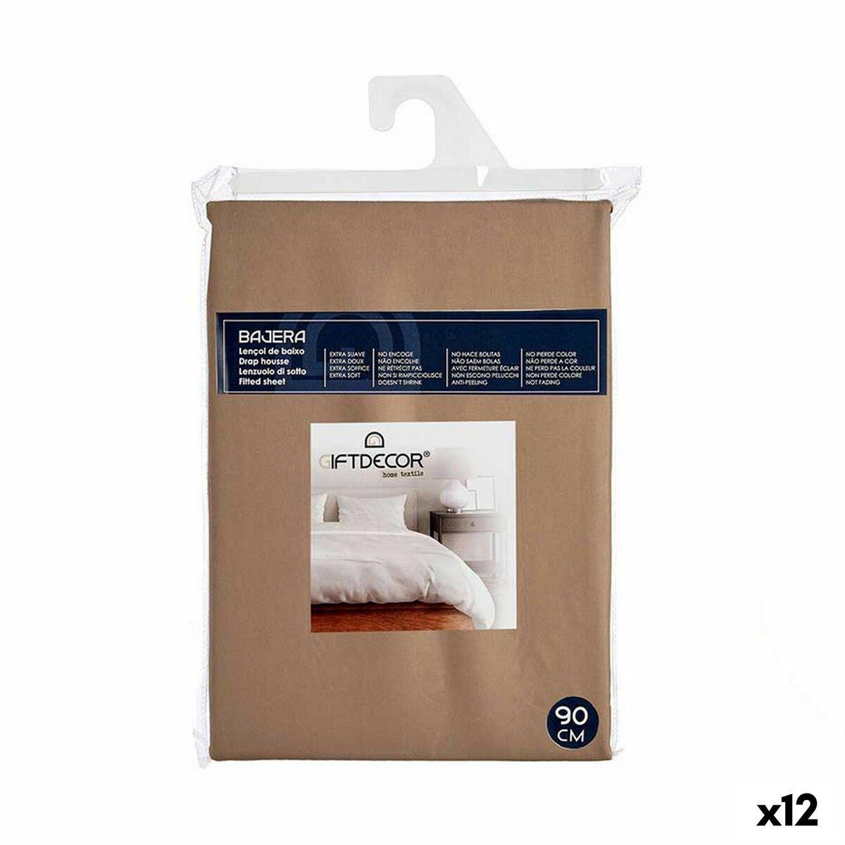 Sábana Bajera Gift Decor Marrón 90 cm (12 Unidades)