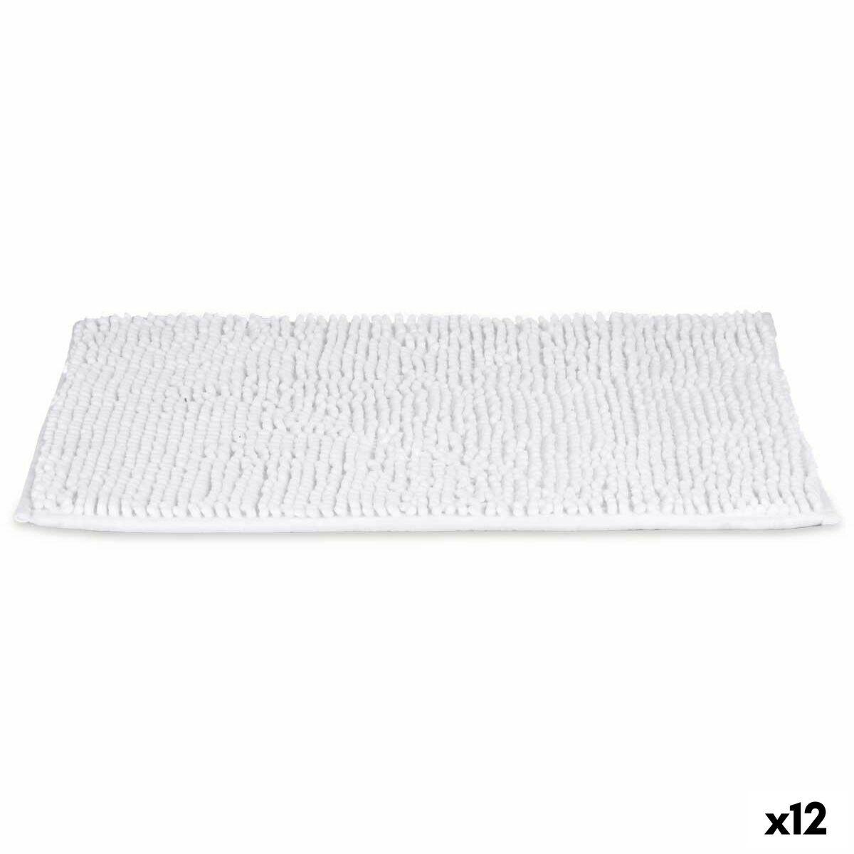 Alfombra de baño Berilo Blanco 40 x 60 cm 59 x 40 x 2,5 cm (12 Unidades)