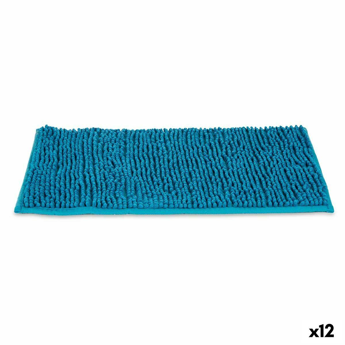 Alfombra de baño Berilo Azul Turquesa Azul Océano 40 x 60 cm 59 x 40 x 2,5 cm (12 Unidades)