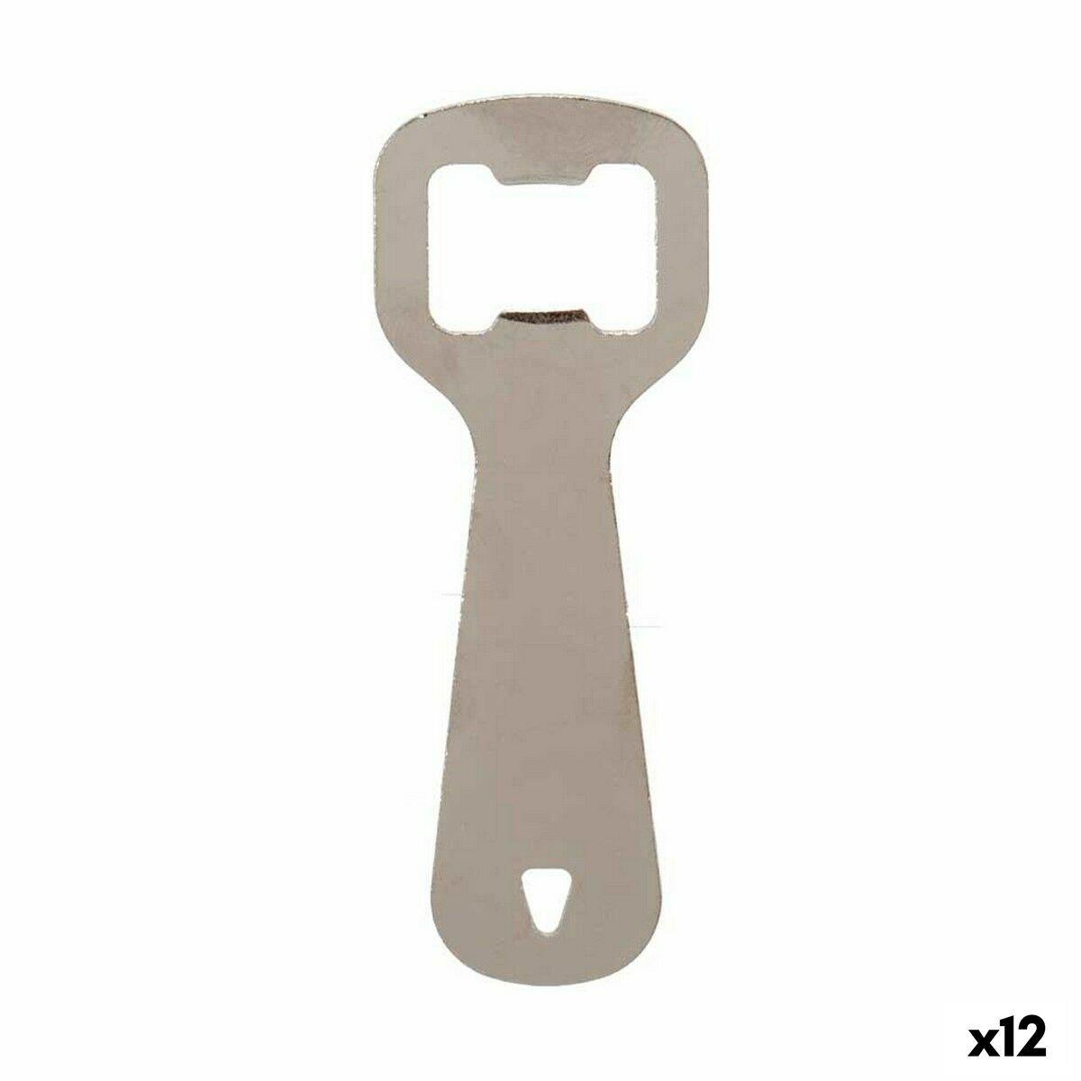 Abrebotellas Kinvara Plateado Plata Acero Inoxidable 11 x 4 x 0,5 cm 11 x 18,5 x 0,05 cm (12 Unidades)