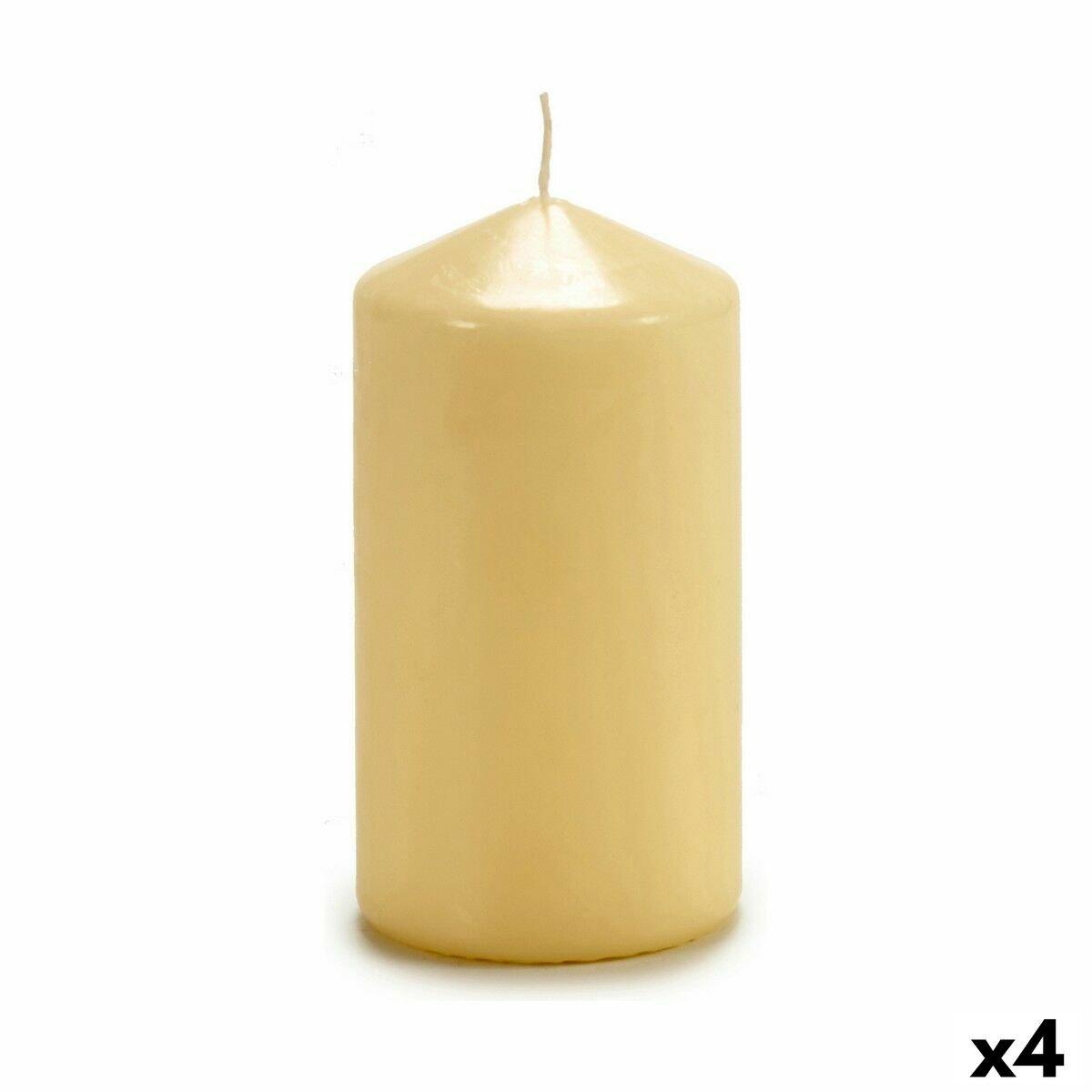 Vela Acorde Crema 7 x 13 x 7 cm (4 Unidades)
