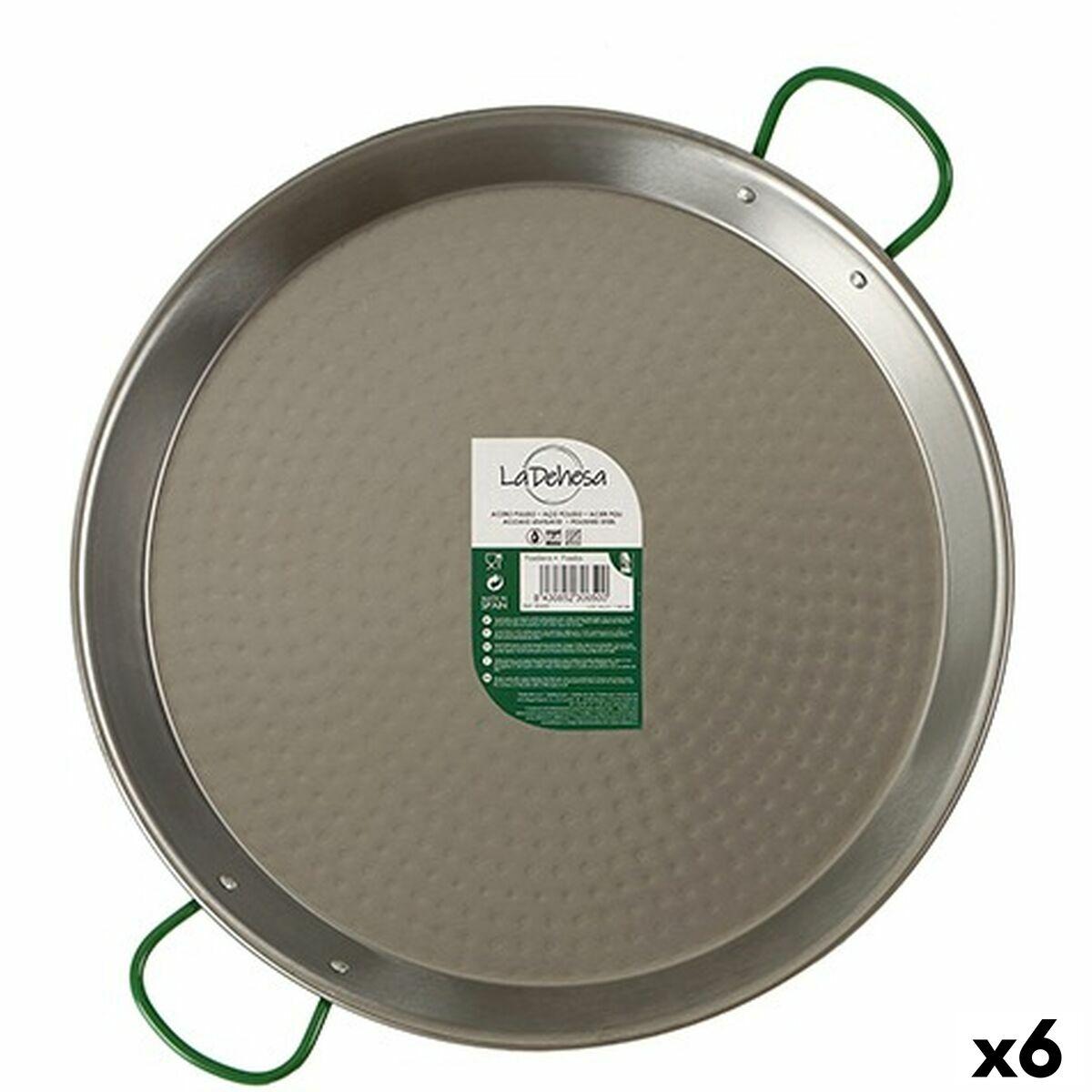 Paellera La Dehesa Plateado Acero Pulido Ø 42 cm 54 x 5 x 42,5 cm (6 Unidades)