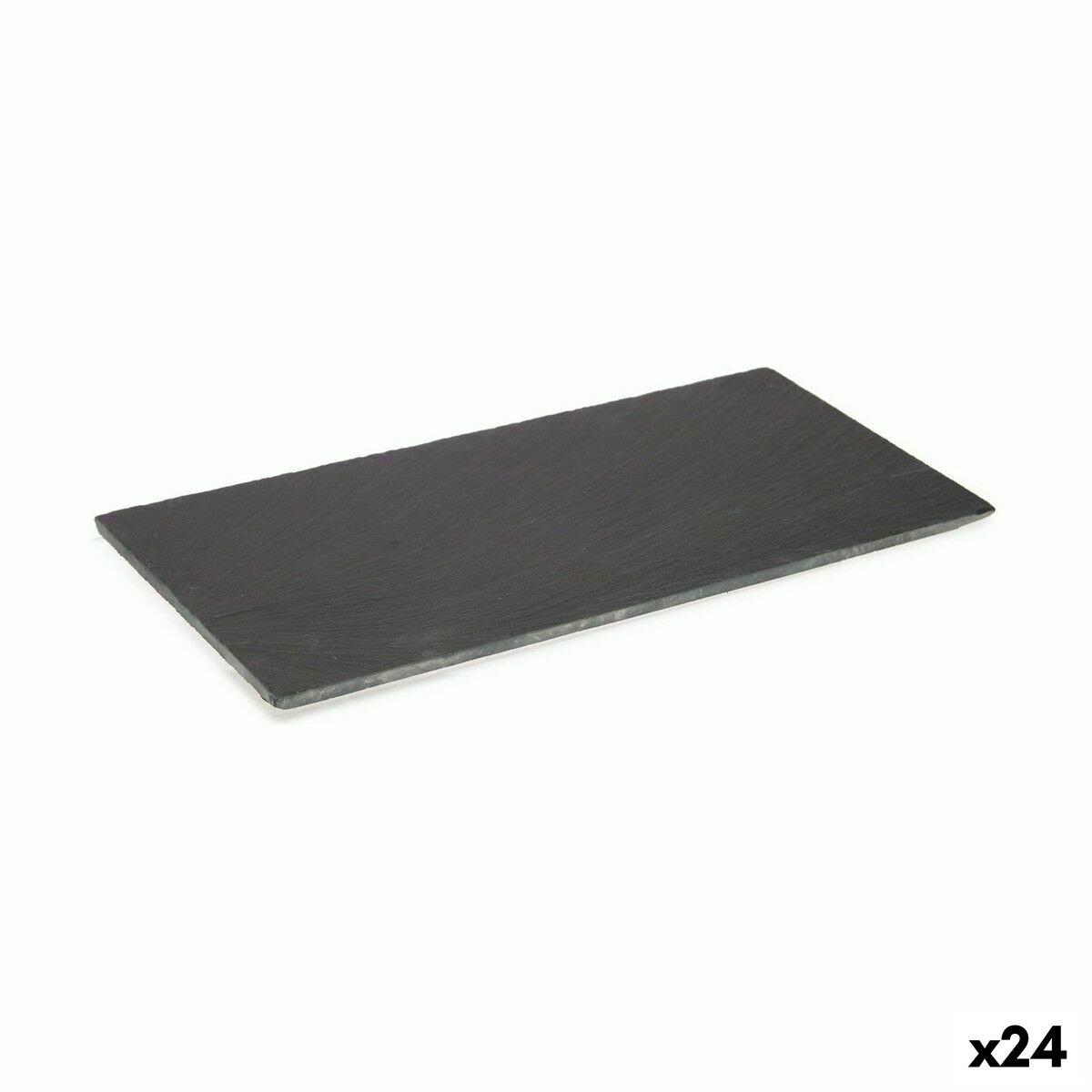 Bandeja de Aperitivos Kinvara Negro 30 x 0,651 x 15 cm 15 x 0,651 x 30 cm (24 Unidades)