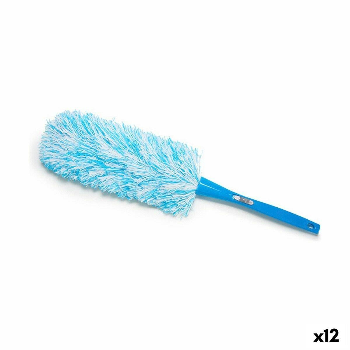 Plumero Azul Verde Gris Plástico 12 x 59 x 12 cm Microfibra (12 Unidades)