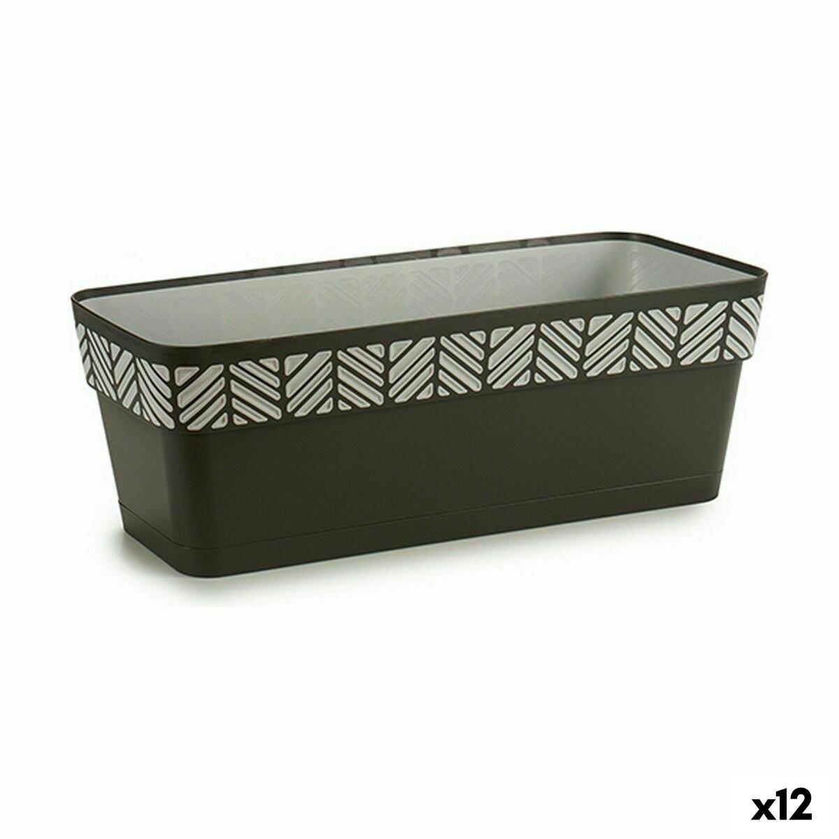 Jardinera Stefanplast Orfeo Antracita Plástico 18 x 17 x 49,5 cm (12 Unidades)