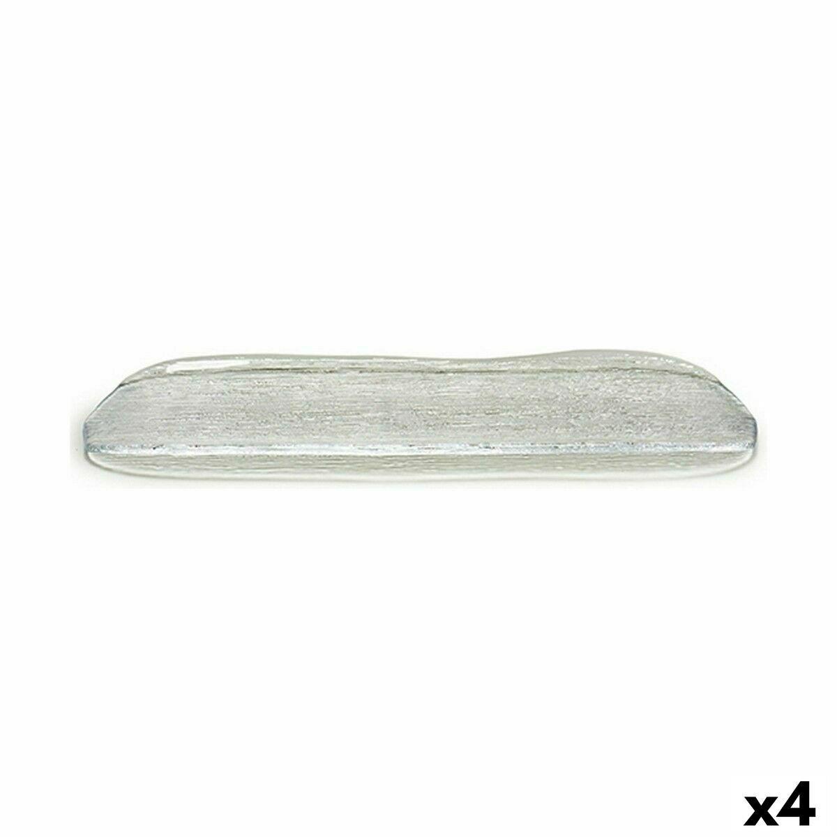 Fuente de Cocina Vivalto Oasis Transparente Vidrio 18 x 2 x 47 cm (4 Unidades)