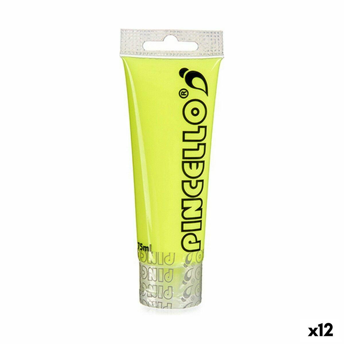 Pintura acrílica Pincello Amarillo 75 ml (12 Unidades)