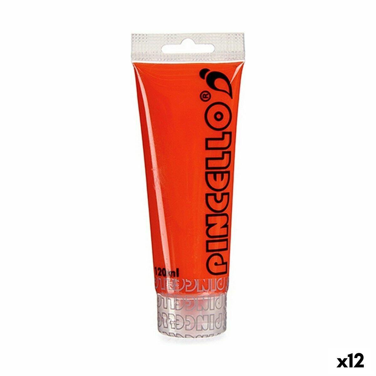 Pintura acrílica Pincello Rojo 120 ml (12 Unidades)