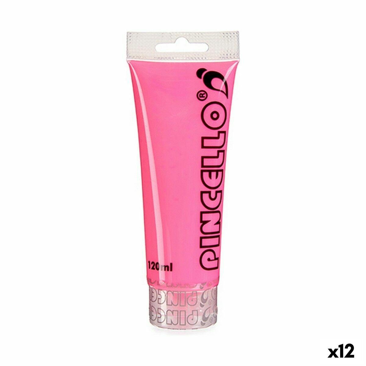 Pintura acrílica Pincello Neon Rosa 120 ml (12 Unidades)