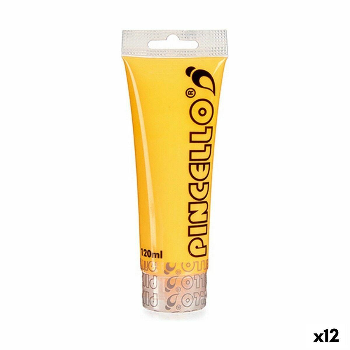 Pintura acrílica Pincello Neon Naranja 120 ml (12 Unidades)