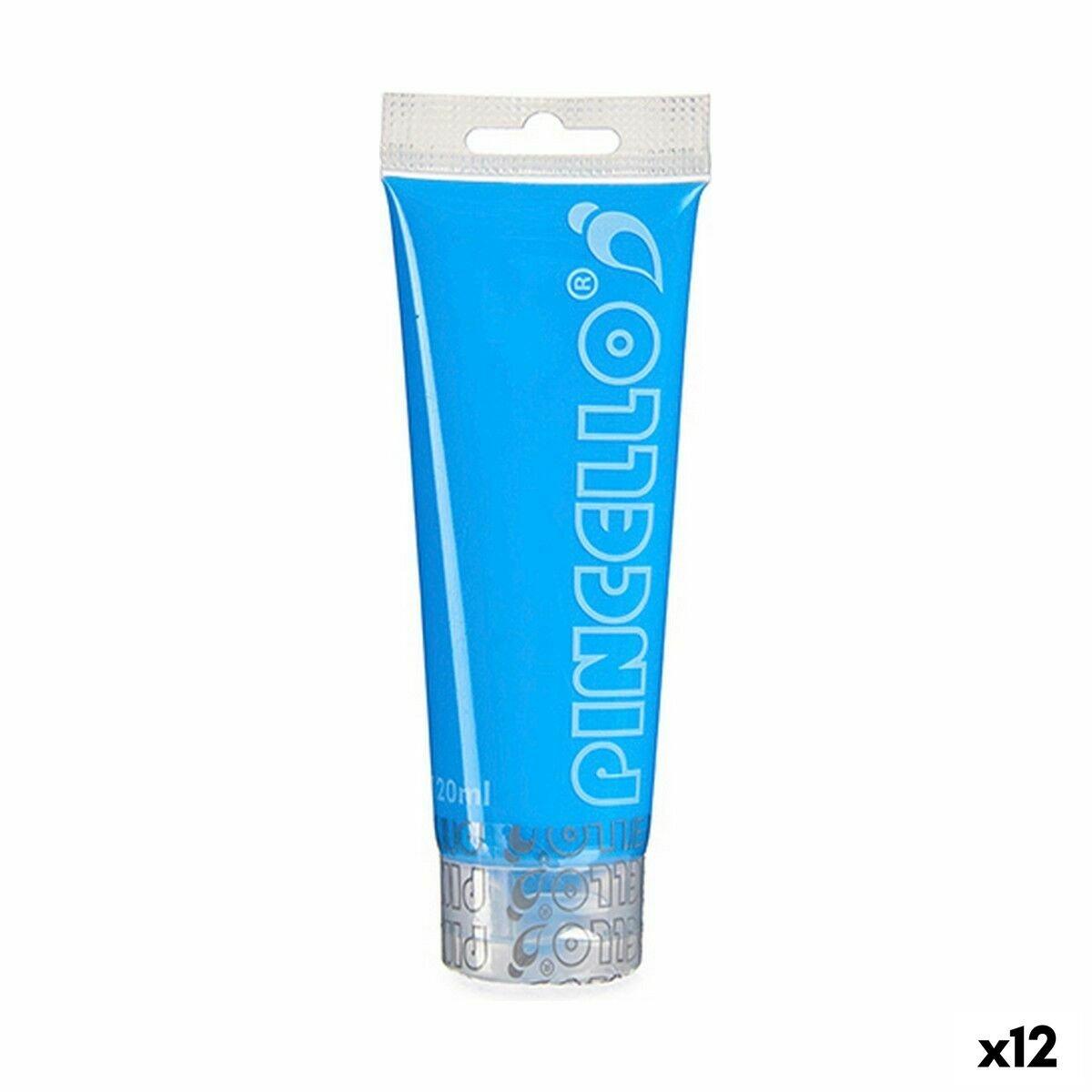 Pintura acrílica Pincello Neon Azul 120 ml (12 Unidades)
