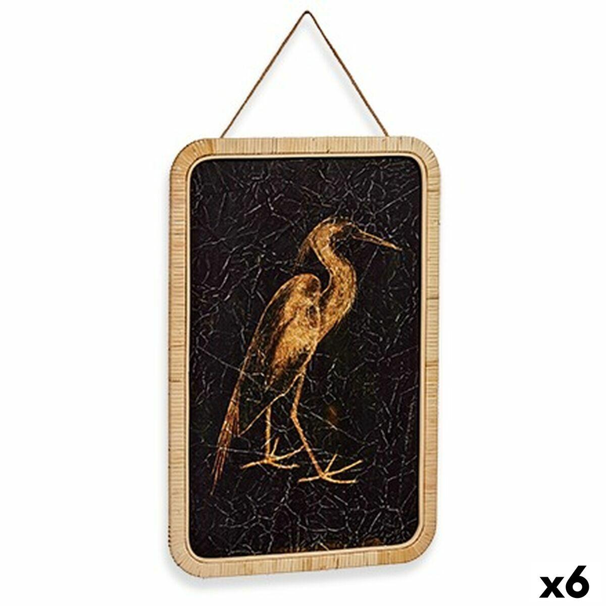 Lienzo Gift Decor Garza 2 x 60 x 40 cm (6 Unidades)