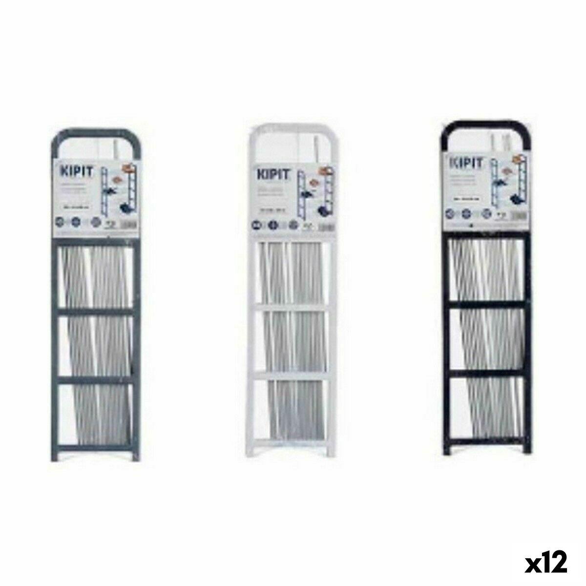 Zapatero Kipit Blanco Negro Gris 68 x 3,5 x 18,5 cm 68 x 3 x 18,5 cm (12 Unidades)