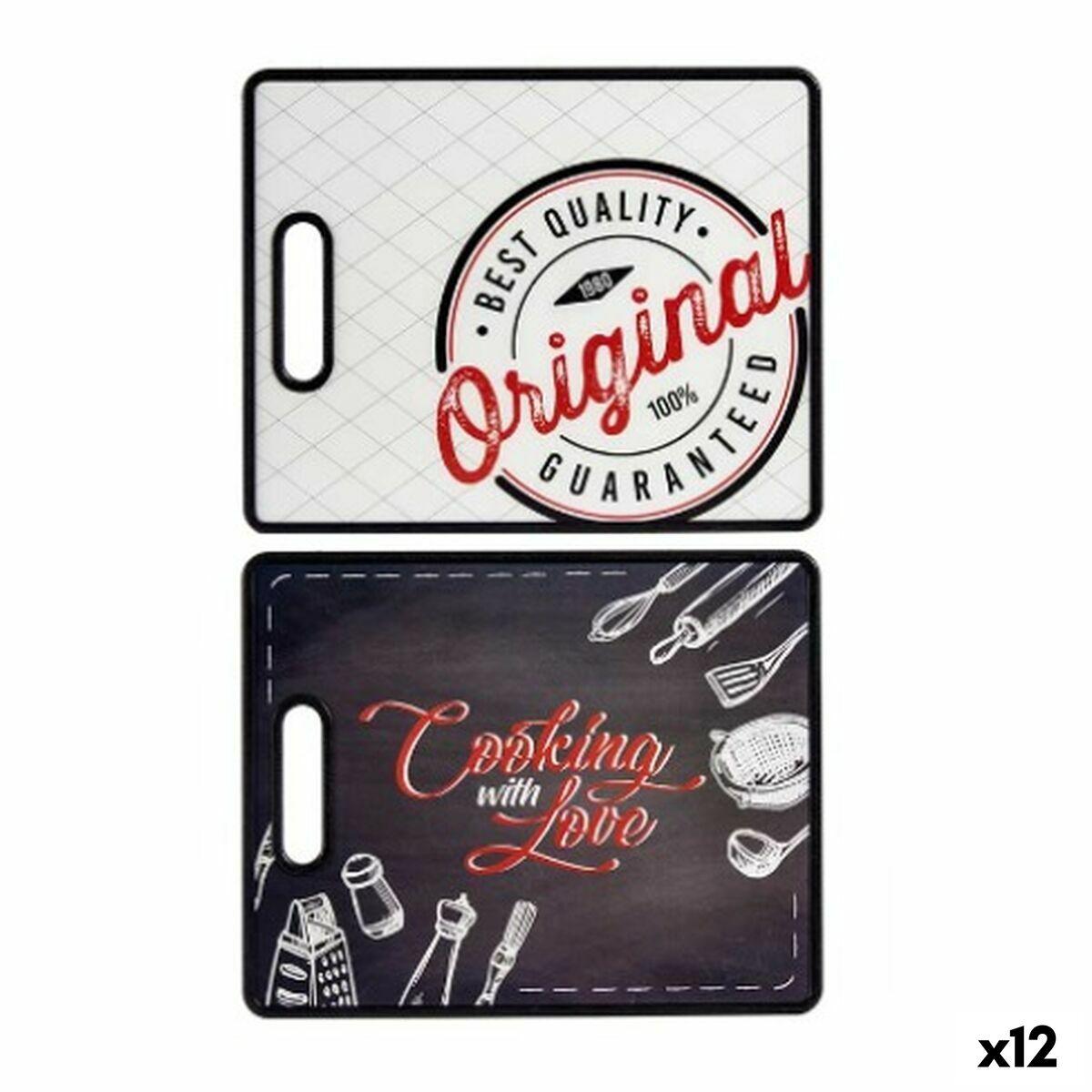 Tabla de cortar Kinvara Estampado Cocina 30,5 x 1 x 38 cm (12 Unidades)