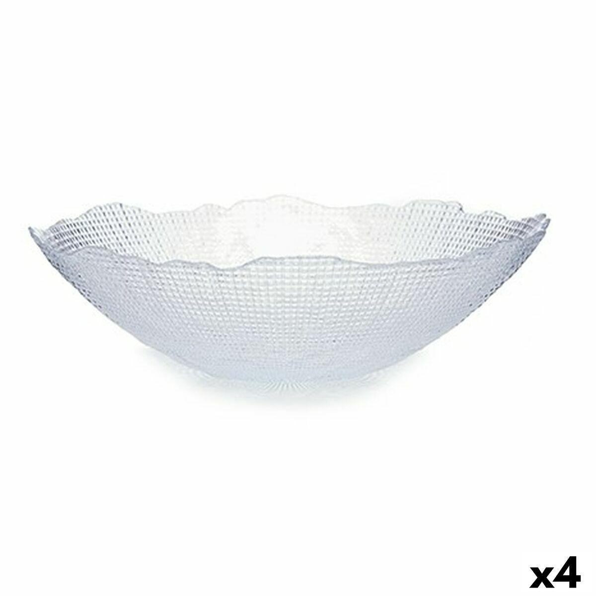 Ensaladera Vivalto Infinity Transparente Cristal 31 x 8,3 x 31 cm (4 Unidades)