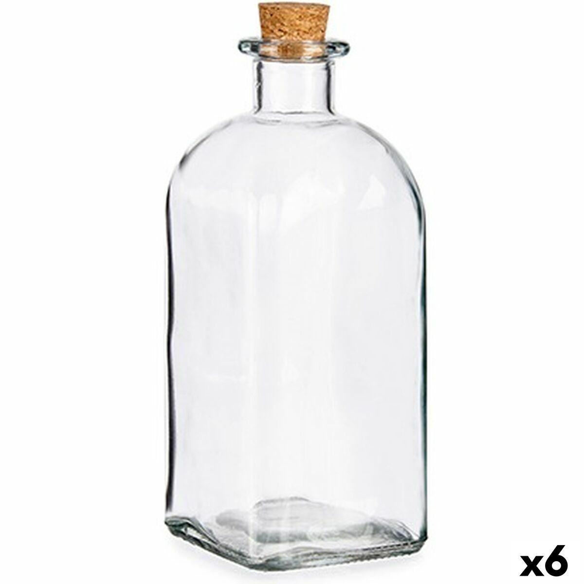 Bote Vivalto Transparente 1 L Tapón (6 Unidades)