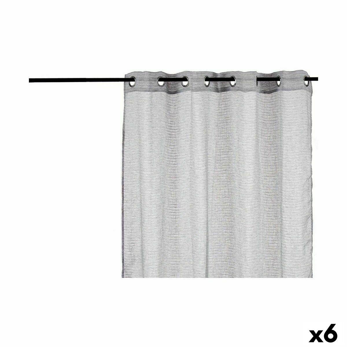 Cortina Gift Decor Gris claro 140 x 0,1 x 260 cm 34 x 3,5 x 26 cm (6 Unidades)