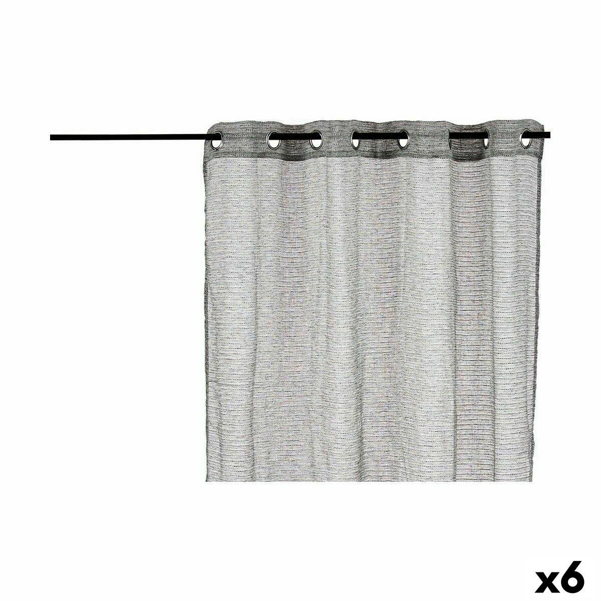 Cortina Gift Decor Gris 140 x 260 cm 34 x 3,5 x 26 cm 140 x 0,1 x 240 cm (6 Unidades)