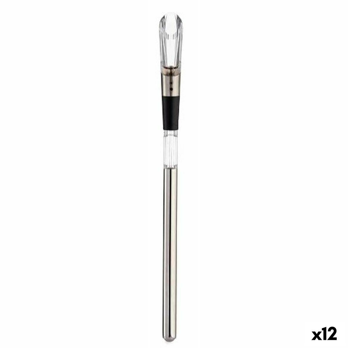 Decantador de Vino Kinvara Blanco Negro Transparente Acero Acero Inoxidable TPE Plástico 3 en 1 (12 Unidades)