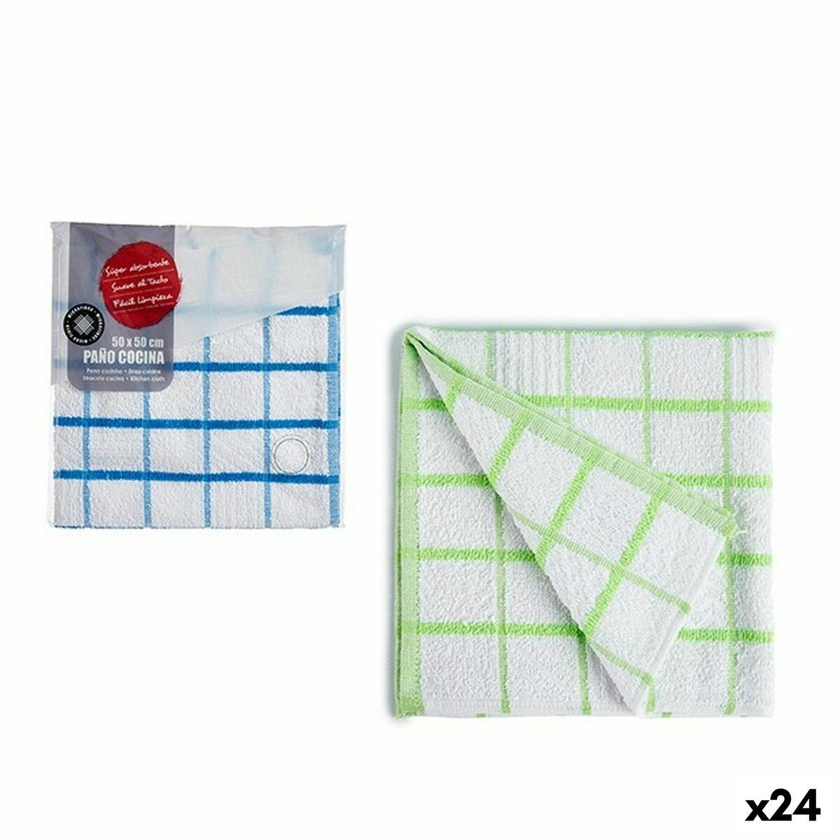 Paño de Cocina 50 x 50 cm Microfibra (24 Unidades)