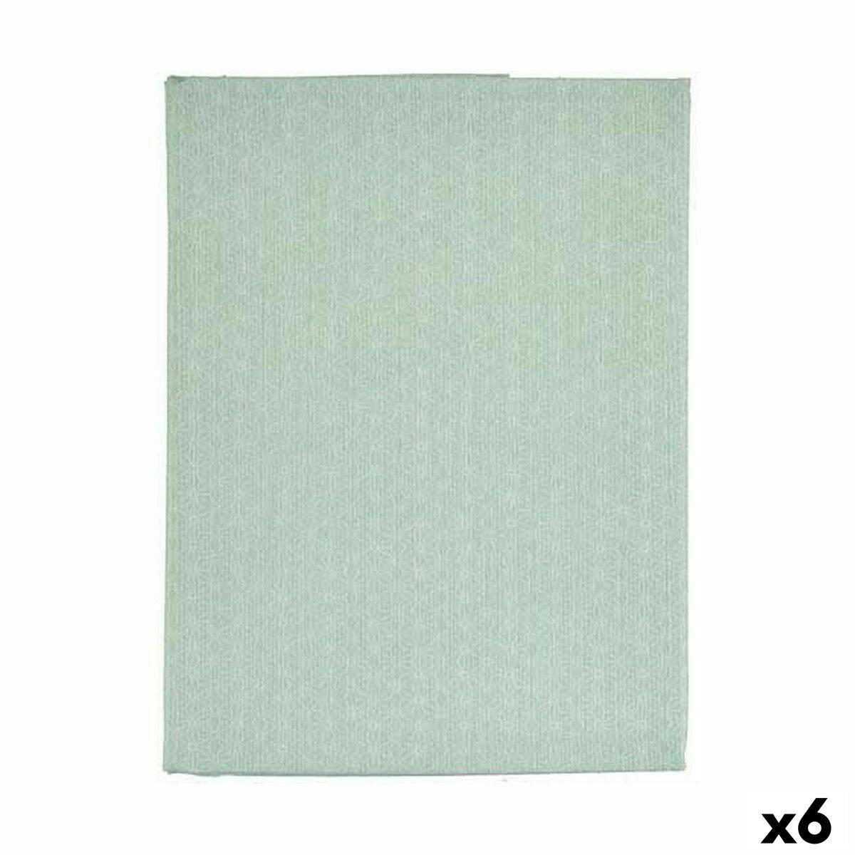 Mantel antimanchas Kinvara Verde Menta Verde Claro Loneta Antimanchas Estrella 140 x 180 cm (6 Unidades)
