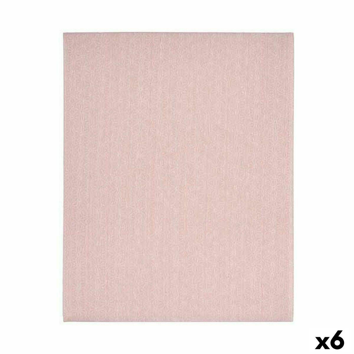 Mantel antimanchas Kinvara Rosa Loneta Antimanchas Estrella 140 x 180 cm (6 Unidades)