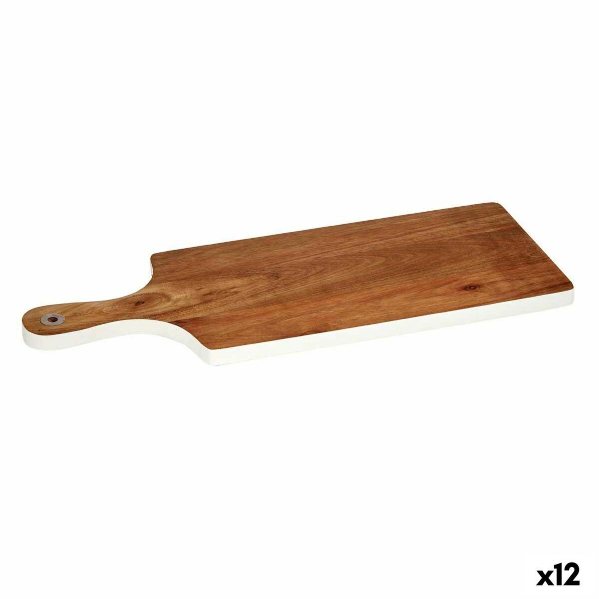 Tabla de cortar Kinvara Blanco 17,3 x 1,5 x 44,8 cm (12 Unidades)