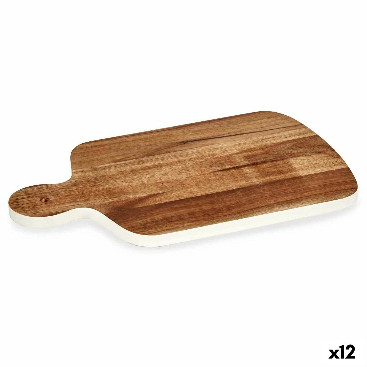 Tabla de cortar Kinvara Blanco 25,7 x 1,5 x 40 cm (12 Unidades)