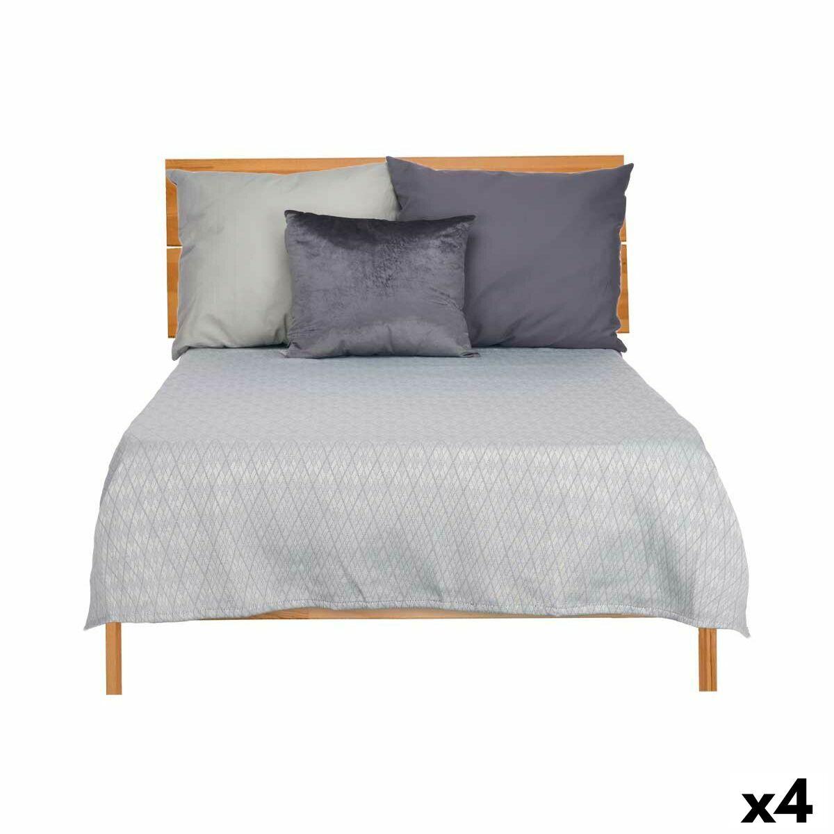 Colcha Gift Decor Gris 240 x 260 cm Rombos (4 Unidades)