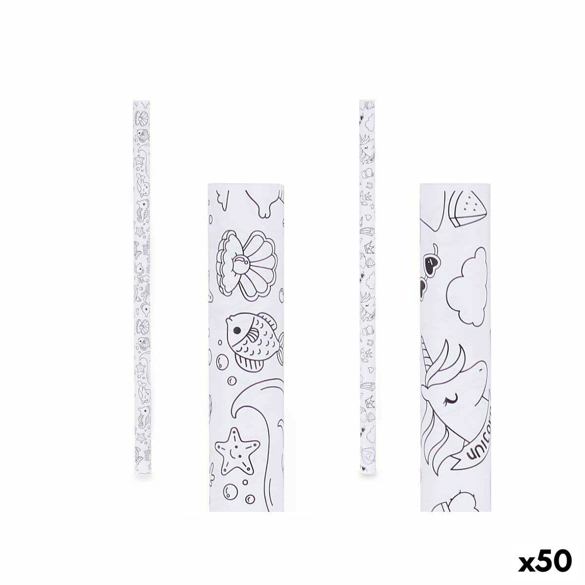 Papel de Regalo Pincello Blanco 70 x 150 cm (50 Unidades)