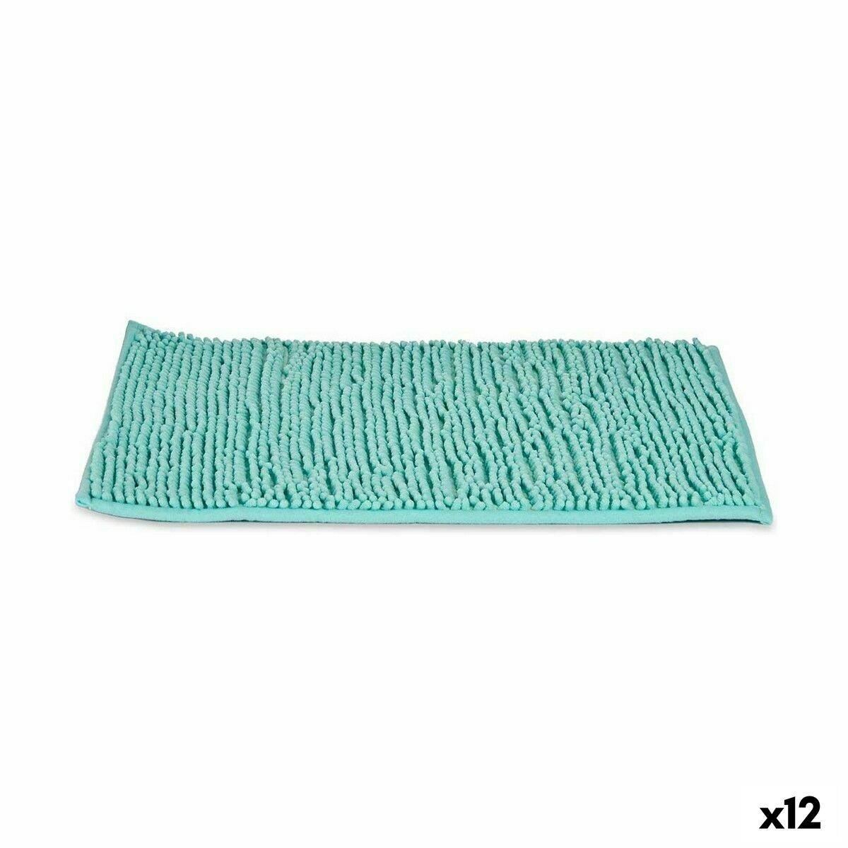 Alfombra de baño Berilo Turquesa 59 x 40 x 2,5 cm 11 x 11 x 47 cm (12 Unidades)